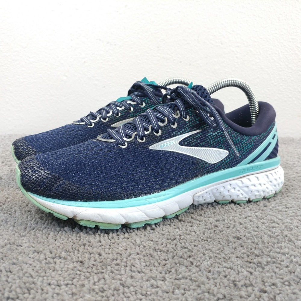 Brooks Ghost 11 Womens Size 9 Running Shoes Blue Sneakers 1202771B493